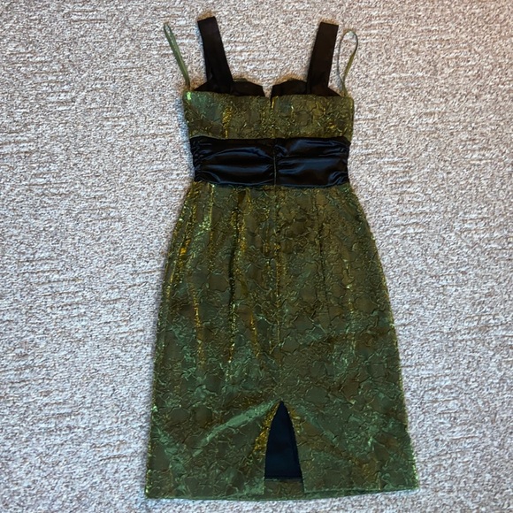 La Chateau Grren and Black Dress - Picture 4 of 14